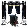 1997-2002 Ford Expedition 2WD Rear Suspension Air Spring Bags, Solenoids, Compressor & 4Wheel Gas Shocks Kit