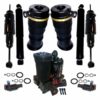 1997-2002 Ford Expedition 4WD Rear Suspension Air Spring Bags, Solenoids, Compressor with Front Air & Rear Gas Shocks Kit